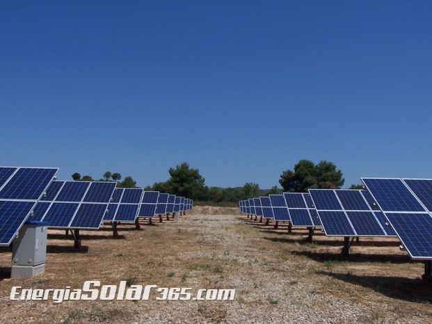 Planta solar de 1000 kW.