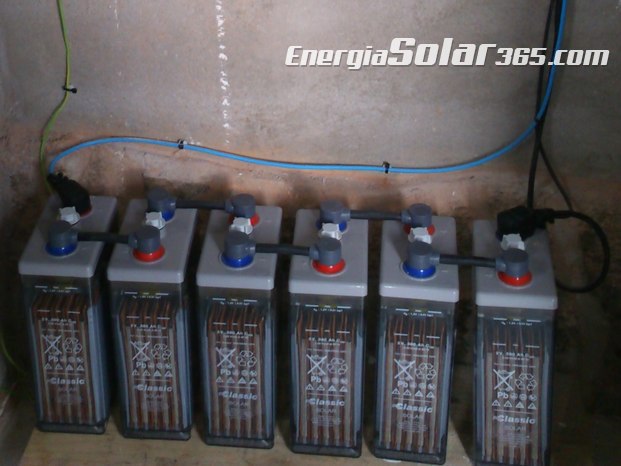 Baterías Tipo OpzS de alto rendimiento para instalación fotovoltaica para vivienda aislada