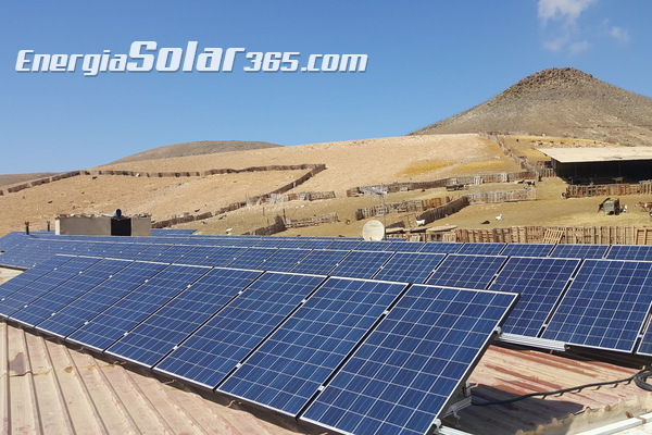 ​La empresa Cambio Energético instala la mayor instalación fotovoltaica aislada de las Islas Canarias