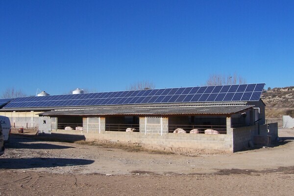 Energía solar fotovoltaica para nave ganadera