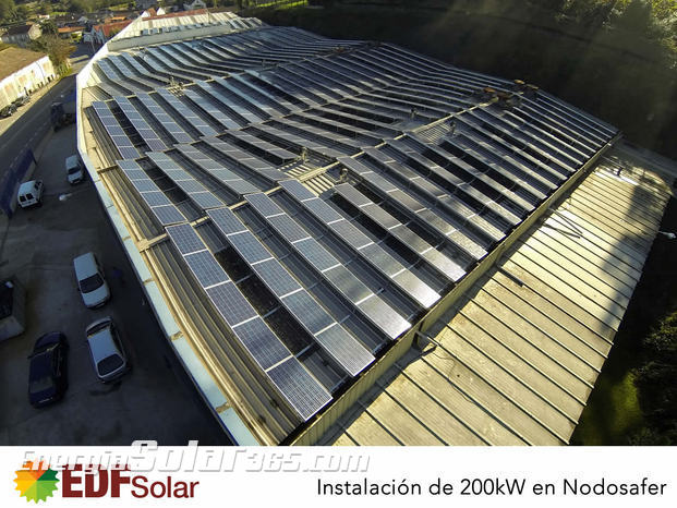 Instalación Solar Fotovoltaica de 200kW en Nodosafer