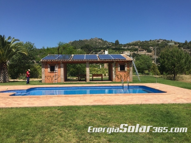 Instalación fotovoltaica aislada chalet en rafol