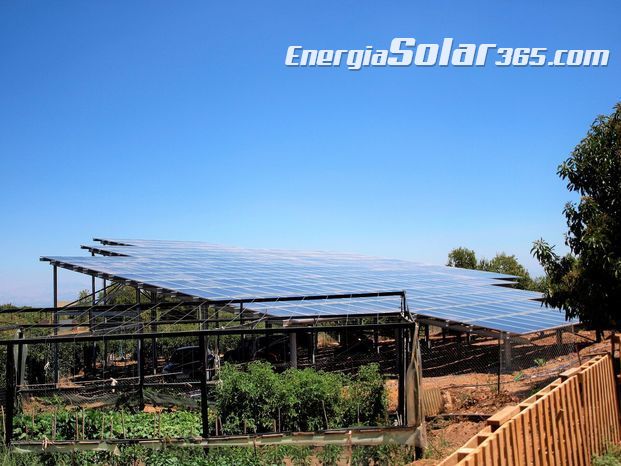 Proyecto de riego solar con aljibe en Málaga.