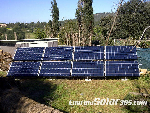 8 módulos solares 250W-24V