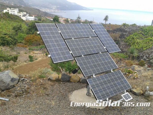 Instalación fotovoltaica de 5 Kwh/Día, de producción con seguidores