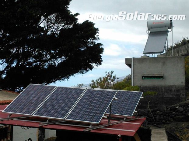 Instalación para vivienda autónoma 100% con 7 Kwh/Día de producción