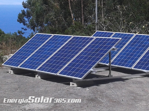 Instalación en Tenerife de 8 Kwh/día de producción, 