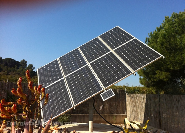Fotovoltaica aislada con seguidor solar cliente Castellón