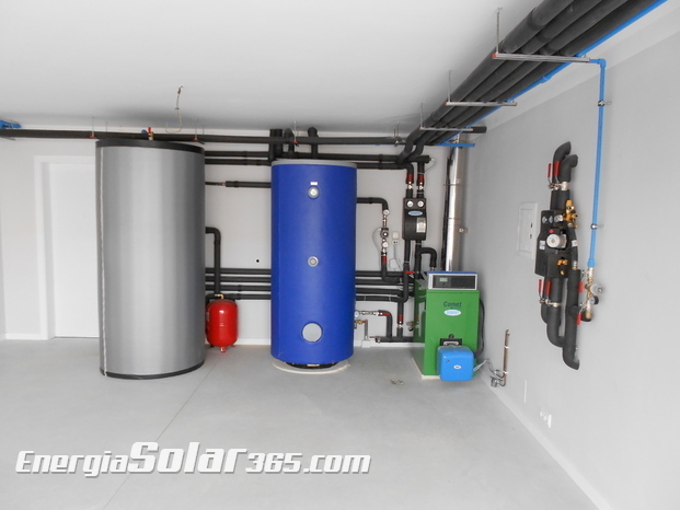 Instalación térmica con aporte solar en vivienda unifamiliar