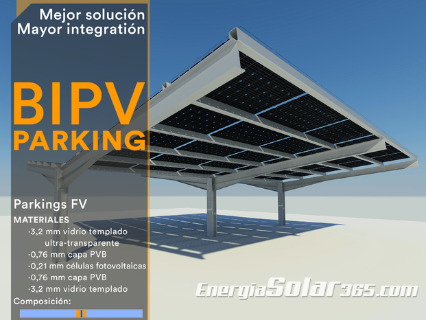 Parkings Solares Fotovoltaicos de Integración Arquitectónica BIPV