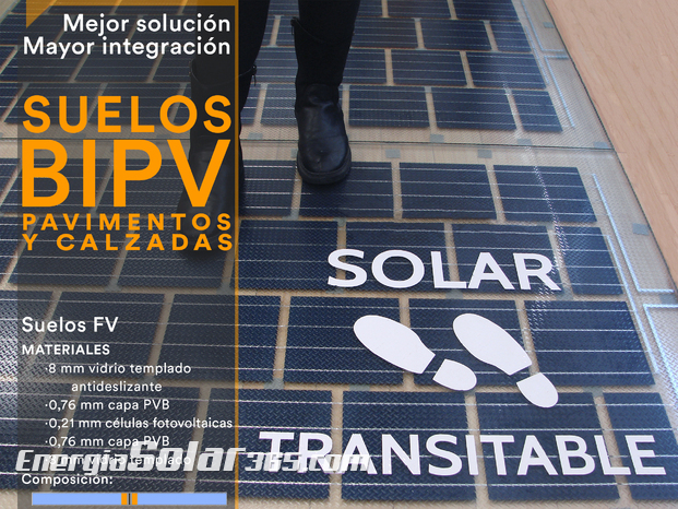 Suelos Solares Fotovoltaicos de Integración Arquitectónica BIPV