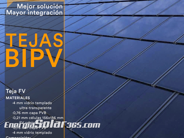 Tejas Solares Fotovoltaicas de Integración Arquitectónica BIPV