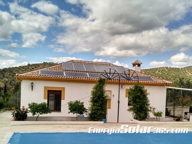 Instalación fotovoltaica para vivienda aislada