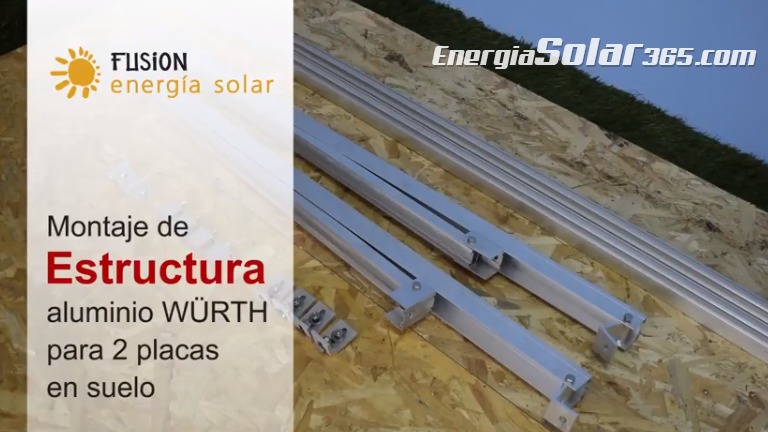 Cómo montar una estructura para placas solares en el suelo.