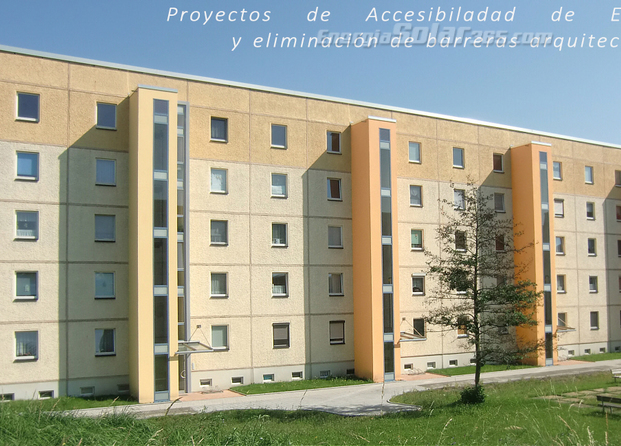 Proyectos de rehabilitación edificatoria, accesibilidad,  eliminación de barreras arquitectónicas