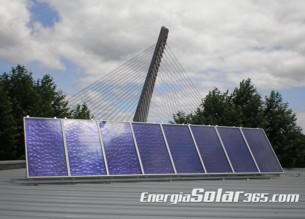 Sistema de energía solar térmica para producción de ACS en pabellón deportivo