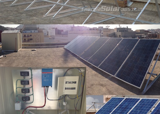 Instalación fotovoltaica asilada de Red (con baterías)
